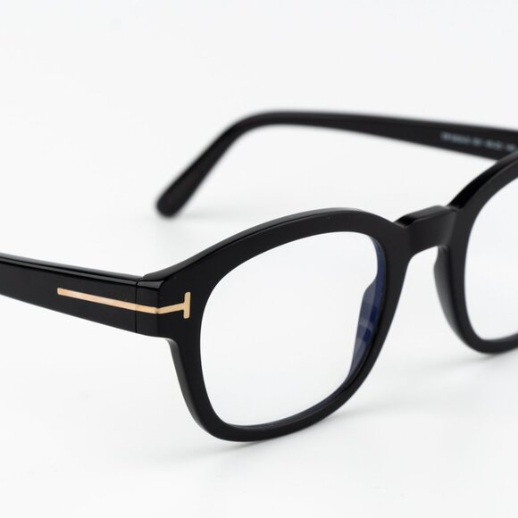 Tom Ford Men Eyeglasses Black Clear Blue Light Block Square FT5808 001 BRAND NEW - Picture 6 of 9